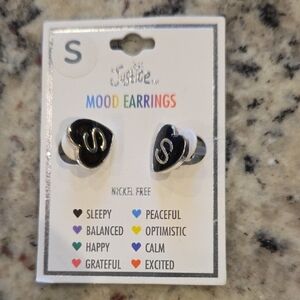 Initial "S" Mood Earrings